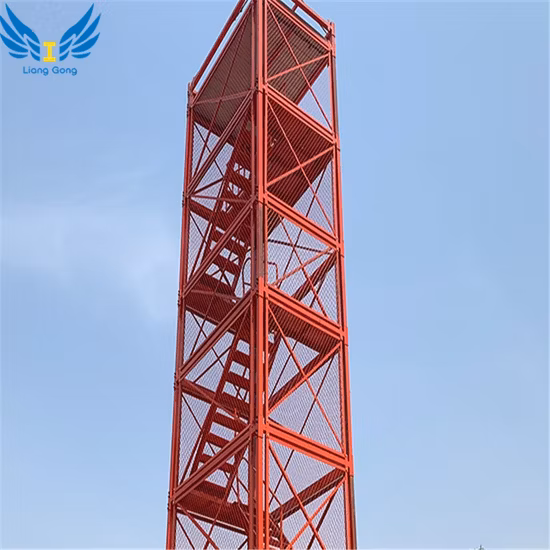 Gaiola de escada de escalada de segurança de construção com o melhor preço