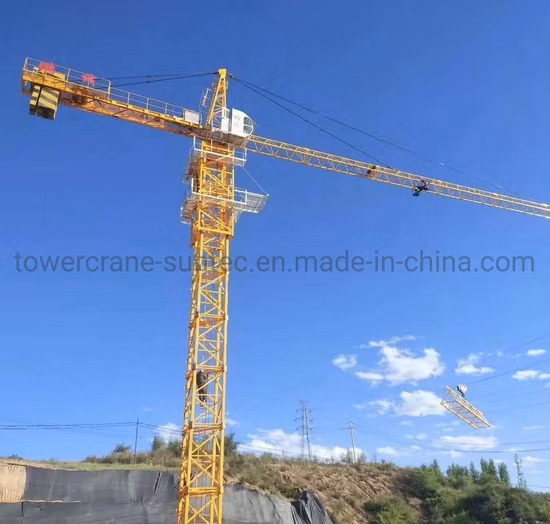 O guindaste de torre da construção de Suntec Qtz80 carrega o preço do guindaste de torre de 8 toneladas